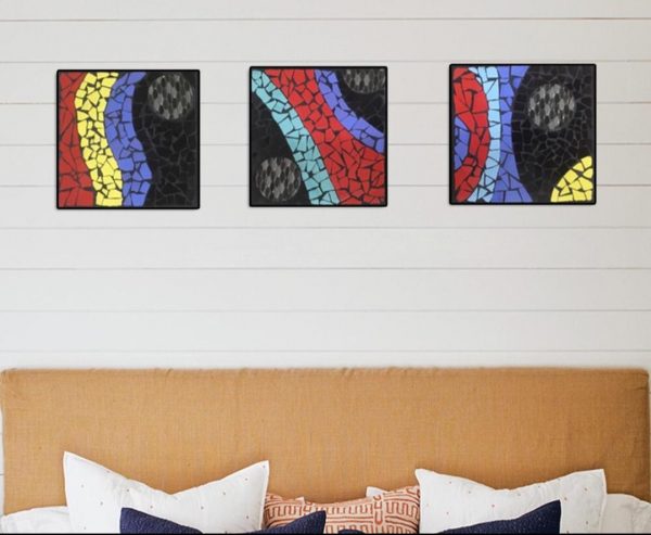 Meanderings Mosaic Wall Frames (set of 3)